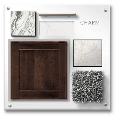 Underwhelming material samples shown in brown